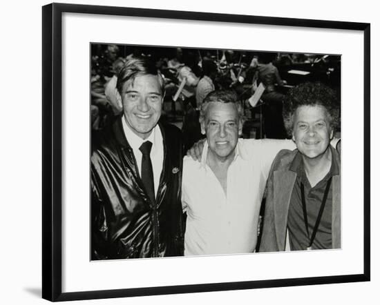 Jack Parnell, Buddy Rich and Steve Marcus at the Royal Festival Hall, London, 22 June 1985-Denis Williams-Framed Photographic Print