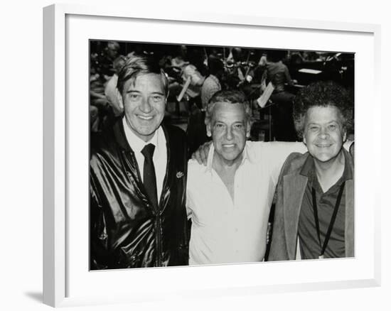 Jack Parnell, Buddy Rich and Steve Marcus at the Royal Festival Hall, London, 22 June 1985-Denis Williams-Framed Photographic Print