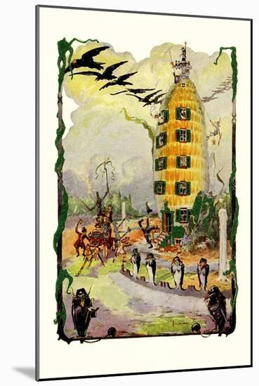 Jack Pumpkin's House of Corn-John R. Neill-Mounted Art Print