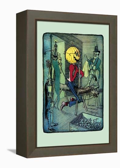 Jack Pumpkinhead's Ride-John R. Neill-Framed Stretched Canvas