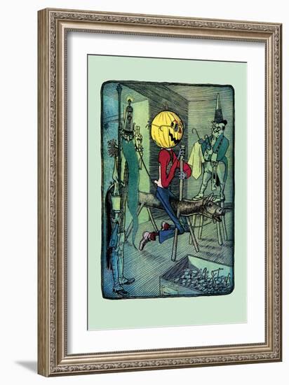 Jack Pumpkinhead's Ride-John R. Neill-Framed Art Print