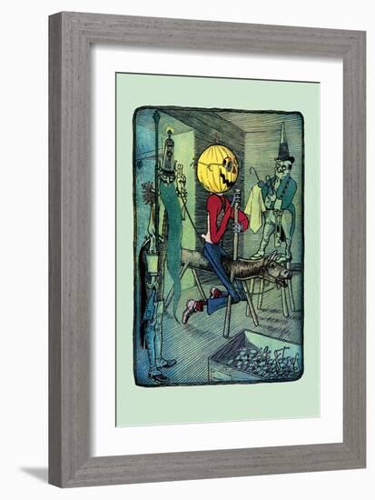 Jack Pumpkinhead's Ride-John R. Neill-Framed Art Print