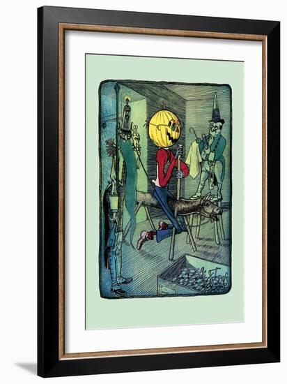 Jack Pumpkinhead's Ride-John R. Neill-Framed Art Print