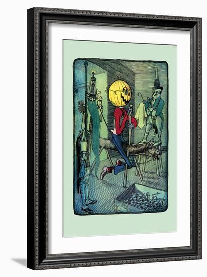 Jack Pumpkinhead's Ride-John R. Neill-Framed Art Print