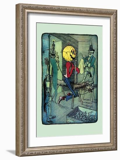 Jack Pumpkinhead's Ride-John R. Neill-Framed Art Print