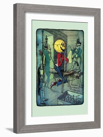 Jack Pumpkinhead's Ride-John R. Neill-Framed Art Print