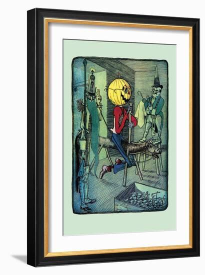 Jack Pumpkinhead's Ride-John R. Neill-Framed Art Print