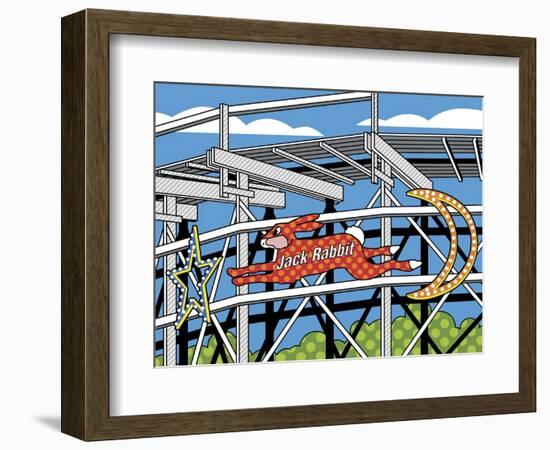 Jack Rabbit Roller Coaster-Ron Magnes-Framed Giclee Print