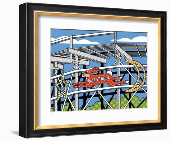 Jack Rabbit Roller Coaster-Ron Magnes-Framed Giclee Print