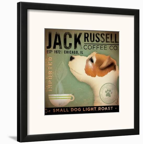 Jack Russel Coffee Co.-Stephen Fowler-Framed Art Print