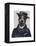 Jack Russell in Boater-Fab Funky-Framed Stretched Canvas