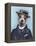 Jack Russell in Boater-Fab Funky-Framed Stretched Canvas