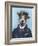 Jack Russell in Boater-Fab Funky-Framed Art Print