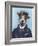 Jack Russell in Boater-Fab Funky-Framed Art Print