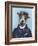 Jack Russell in Boater-Fab Funky-Framed Art Print