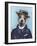 Jack Russell in Boater-Fab Funky-Framed Art Print