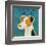 Jack Russell Terrier (square)-John W^ Golden-Framed Art Print