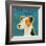 Jack Russell Terrier (square)-John W^ Golden-Framed Art Print