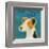 Jack Russell Terrier (square)-John W^ Golden-Framed Art Print