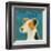 Jack Russell Terrier (square)-John W^ Golden-Framed Art Print