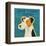 Jack Russell Terrier (square)-John W^ Golden-Framed Art Print