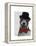 Jack Russell Union Jack-Fab Funky-Framed Stretched Canvas