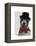 Jack Russell Union Jack-Fab Funky-Framed Stretched Canvas