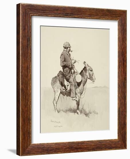 Jack's Man William, A Modern Sancho Panza-Frederic Sackrider Remington-Framed Giclee Print