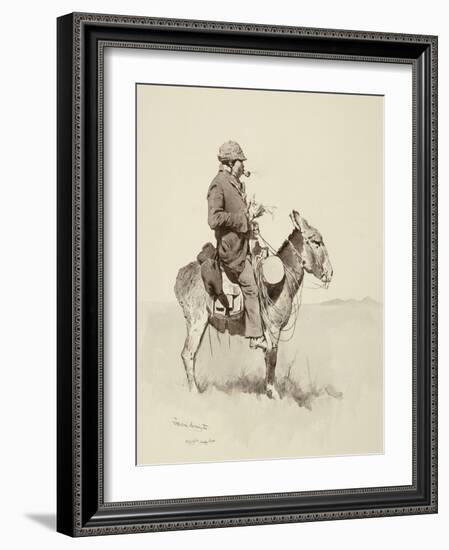 Jack's Man William, A Modern Sancho Panza-Frederic Sackrider Remington-Framed Giclee Print