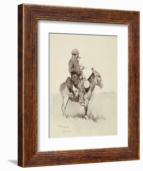 Jack's Man William, A Modern Sancho Panza-Frederic Sackrider Remington-Framed Giclee Print