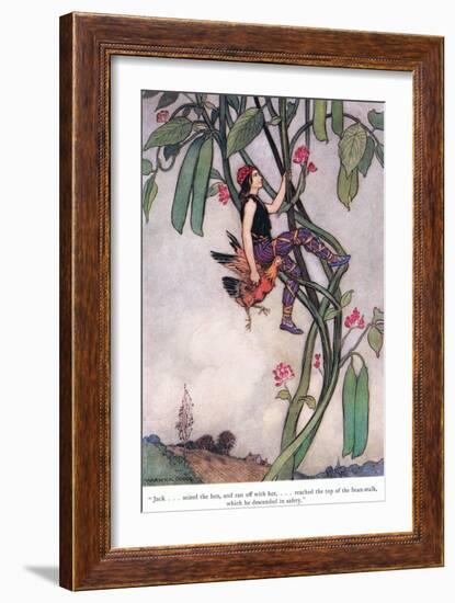 Jack Seized the Hen-Warwick Goble-Framed Giclee Print