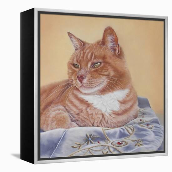 Jack Silk Blanket-Janet Pidoux-Framed Premier Image Canvas