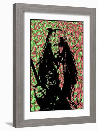 Jack Sparrow-Cristian Mielu-Framed Art Print