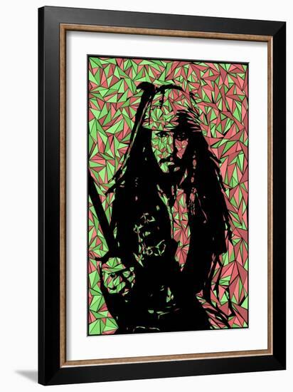 Jack Sparrow-Cristian Mielu-Framed Art Print