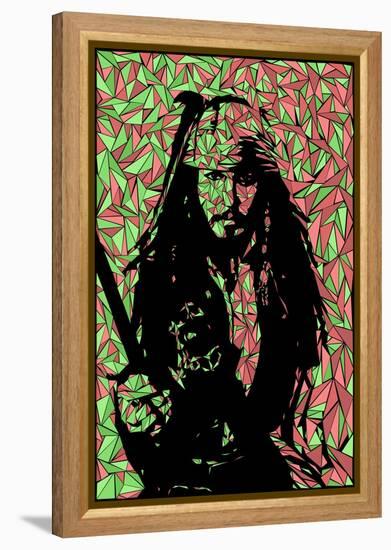 Jack Sparrow-Cristian Mielu-Framed Stretched Canvas