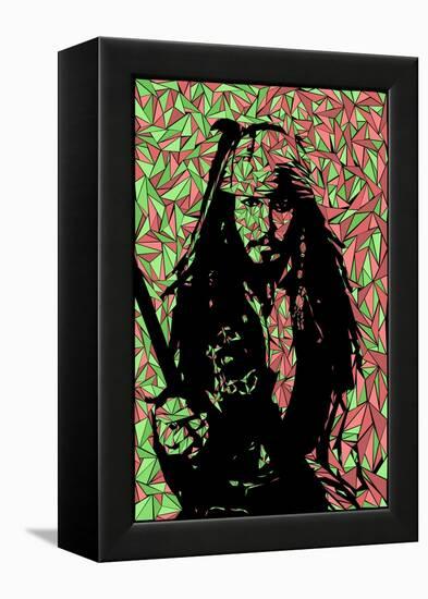 Jack Sparrow-Cristian Mielu-Framed Stretched Canvas