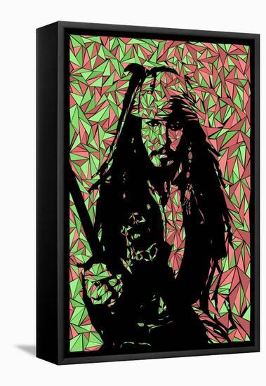 Jack Sparrow-Cristian Mielu-Framed Stretched Canvas
