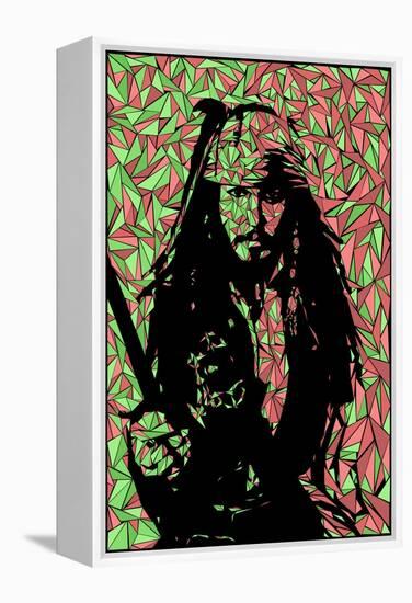 Jack Sparrow-Cristian Mielu-Framed Stretched Canvas