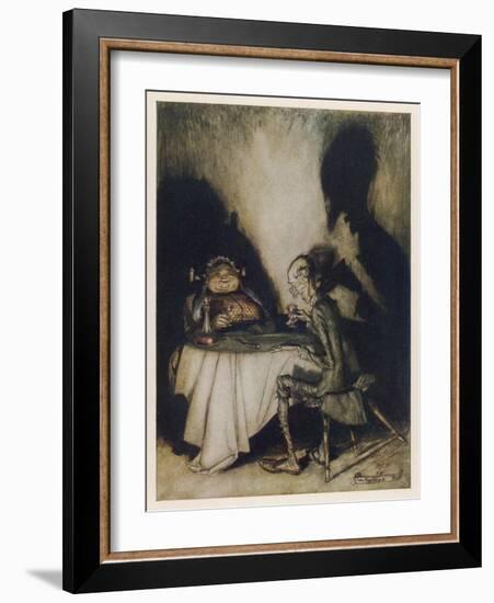 Jack Sprat, Mother Goose-Arthur Rackham-Framed Art Print