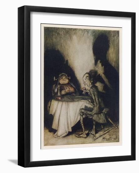 Jack Sprat, Mother Goose-Arthur Rackham-Framed Art Print