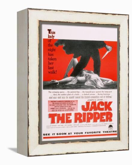 Jack the Ripper, Movie Poster, USA, 1959-null-Framed Premier Image Canvas