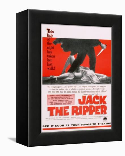 Jack the Ripper, Movie Poster, USA, 1959-null-Framed Premier Image Canvas