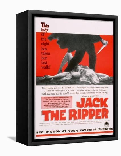 Jack the Ripper, Movie Poster, USA, 1959-null-Framed Premier Image Canvas