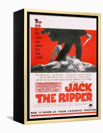 Jack the Ripper, Movie Poster, USA, 1959-null-Framed Premier Image Canvas