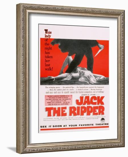 Jack the Ripper, Movie Poster, USA, 1959-null-Framed Giclee Print