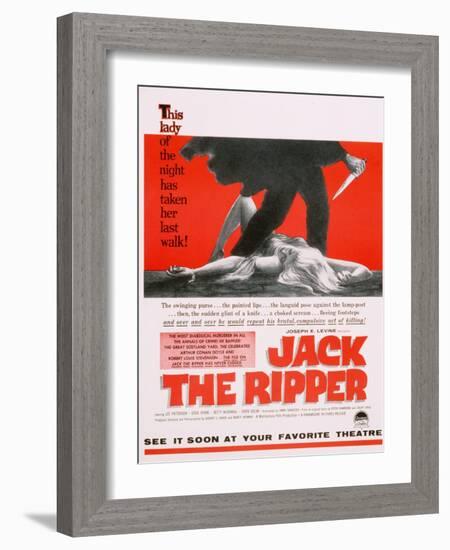 Jack the Ripper, Movie Poster, USA, 1959-null-Framed Giclee Print