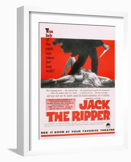 Jack the Ripper, Movie Poster, USA, 1959-null-Framed Giclee Print