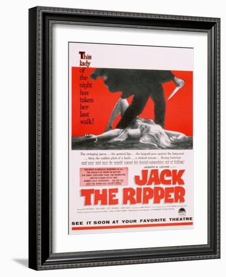 Jack the Ripper, Movie Poster, USA, 1959-null-Framed Giclee Print
