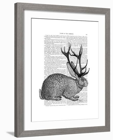 Jackalope Portrait 1-Fab Funky-Framed Art Print