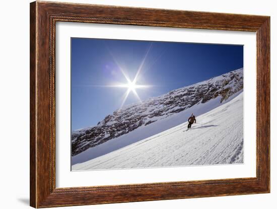 Jacki Arevalo Skiing Seduction Drainage At Icefall Lodge, February 2014-Louis Arevalo-Framed Photographic Print